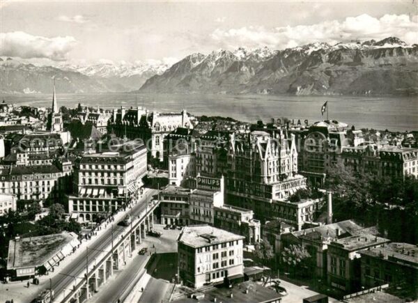 Lausanne VD Vue generale et le Bouveret