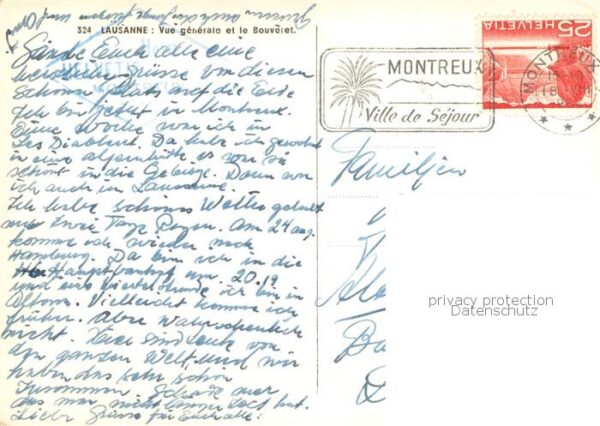 Lausanne VD Vue generale et le Bouveret – Bild 2