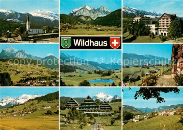 Wildhaus  SG Kirche Panorama Teilansichten