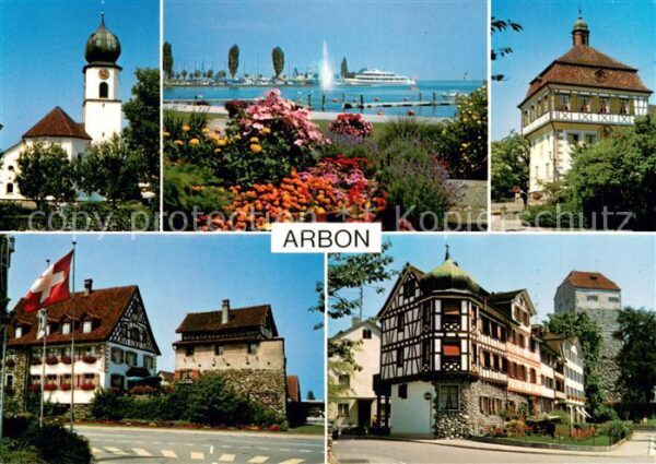Arbon  TG Kirche Bodensee Teilansichten
