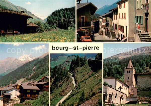 Bourg Saint Pierre Village et ancienne route de Napoleon P