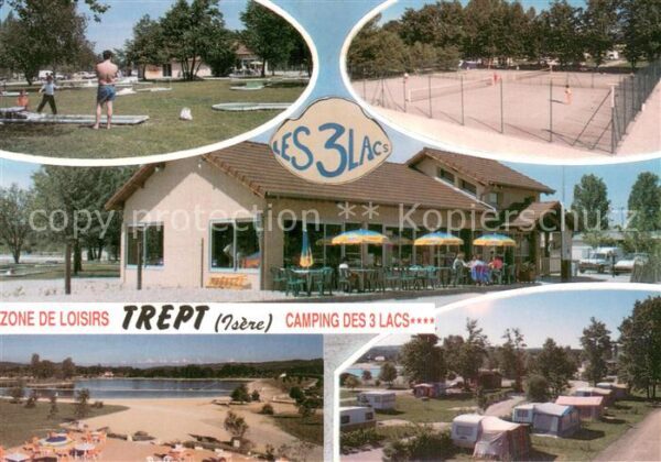 Trept 38 Camping des 3 Lacs Vue partielle