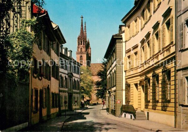 Basel BS Rittergasse mit Münster
