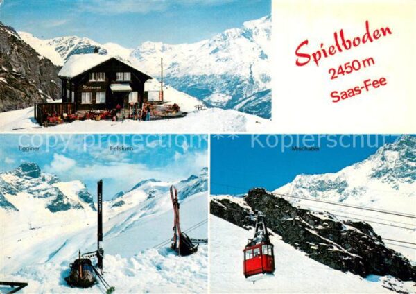 Saas-Fee Spielboden Egginer Felskinn Mischabel S
