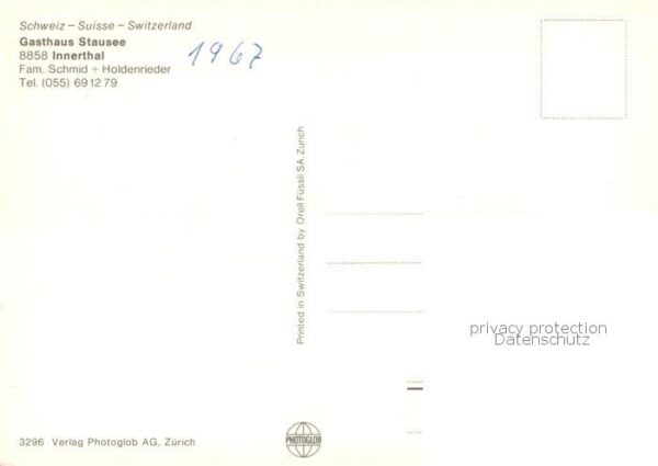 Innerthal SZ Gasthaus Stausee Wägital Staumauer – Bild 2