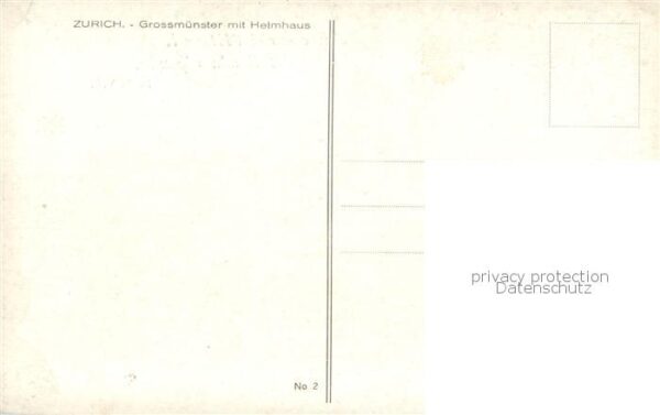Zuerich ZH Grossmünster mit Helmhaus – Bild 2