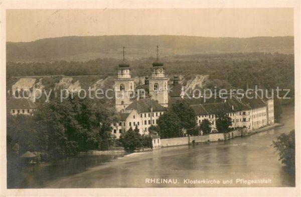Rheinau ZH Klosterkirche und Pflegeanstalt