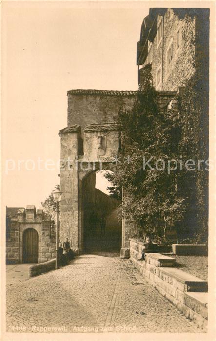 Rapperswil BE Aufgang zum Schloss