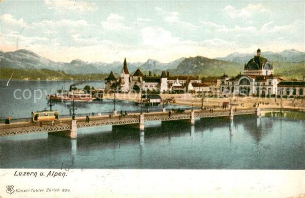 Luzern  LU Panorama Bahnhof
