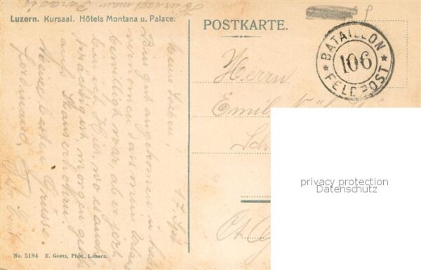Luzern  LU Kursaal Hotels Montana und Palace – Bild 2