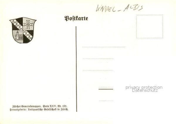 Kappel Albis Stadtwappen geviertelt Zisterzienser Wa – Bild 2