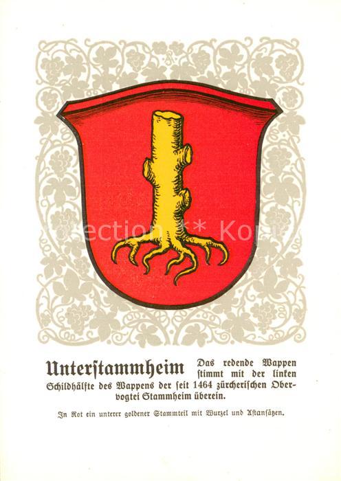 Unterstammheim ZH Zürcher Gemeindewappen In Rot ein unter