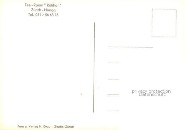 Hoengg Zuerich Tea Room Rötihof Panorama – Bild 2
