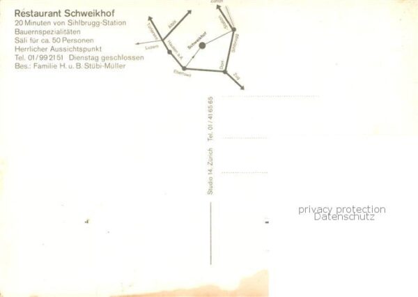 Sihlbrugg ZG Restaurant Schweikhof Gaststube – Bild 2