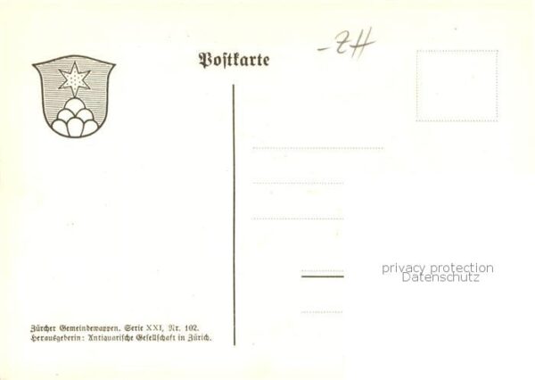 Sternenberg  ZH Zürcher Gemeindewappen In Blau ein silb – Bild 2