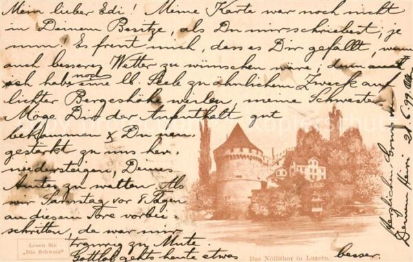 Luzern Vierwaldstaettersee Das Nöllithor