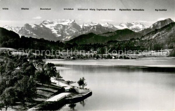 Aegerisee Aegerisee Unteraegeri Unter-Ae Blick in die Hochalpen