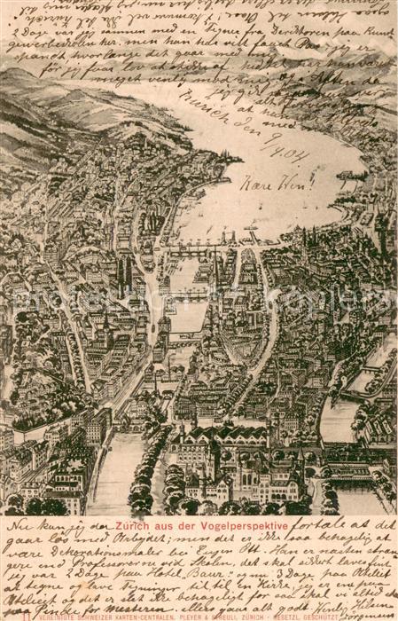 Zuerichsee ZH Panoramakarte
