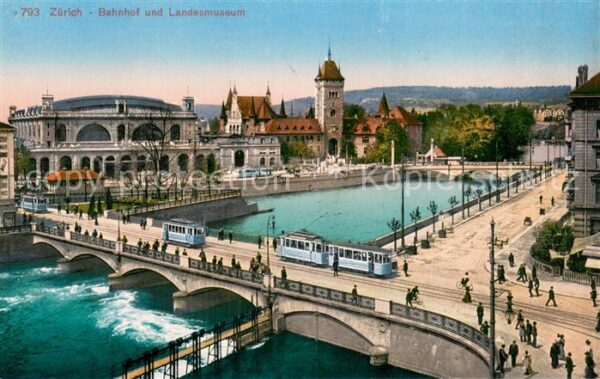 Zuerich ZH Bahnhof und Landesmuseum
