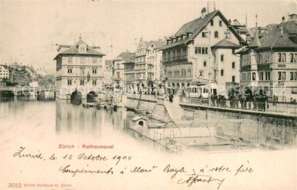 Zuerich ZH Rathausquai