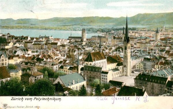 Zuerich ZH Blick vom Polytechnikum