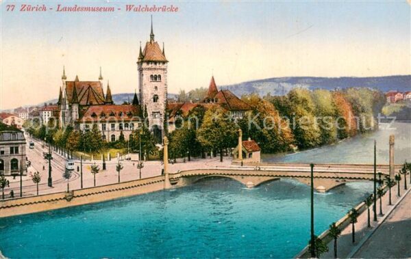 Zuerich ZH Landesmuseum Walchebrücke