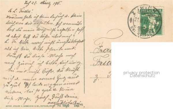 Zuerich ZH Hauptpost Stadthaus Fraumünster und Pet – Bild 2