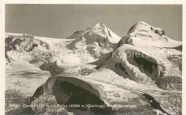 Gornergrat Zermatt VS mit Castor und Pollux