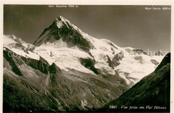 Val d Herens Dent Blanche et Mont Cervin