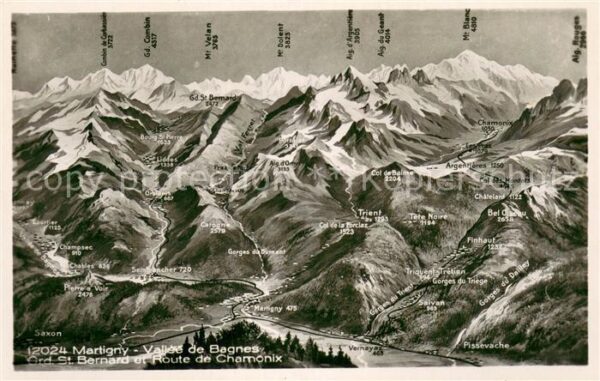 Martigny  Martinaco VS Vallee de Bagnes Grand St Bernard et Ro