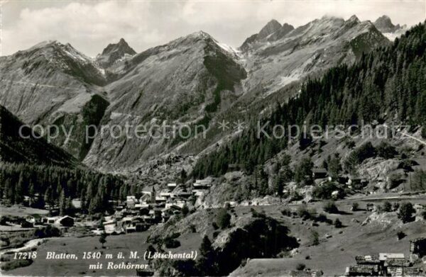 Blatten  VS Lötschental mit Rothörner