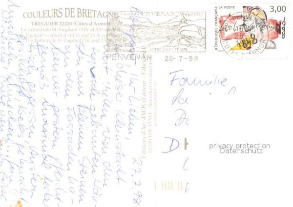 Treguier Cotes d Armor La Cathedrale St Tugdual Vue aerienne – Bild 2