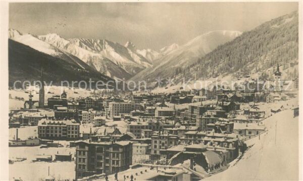 Davos GR mit Tinzenhorn