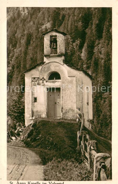 Campo GR St Anna Kapelle im Valsertal