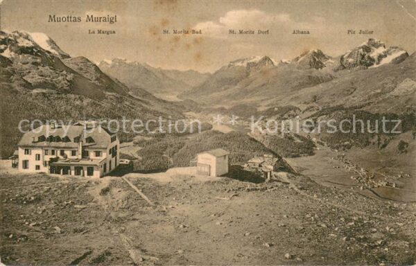 Muottas Muragl La Margna St Moritz Bad und Dorf Albana