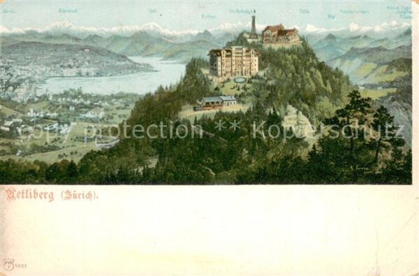 Uetliberg ZH mit Säntis Glärnisch Tödi Mythen Uri Ro