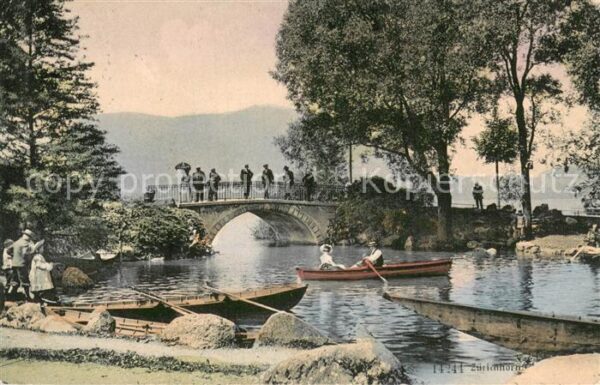 Zuerichhorn ZH Gondelteich mit Brücke