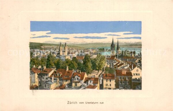 Zuerich ZH Blick vom Uranisturm