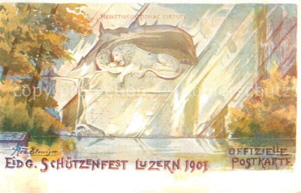 Luzern  LU Eidg Schützenfest Luzern 1901