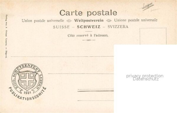 Luzern  LU Eidg Schützenfest Luzern 1901 – Bild 2