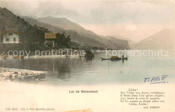 Walenstadt Lac de Walenstadt