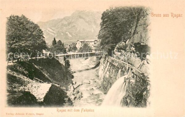 Ragaz Bad SG Teilansicht mit dem Falkniss