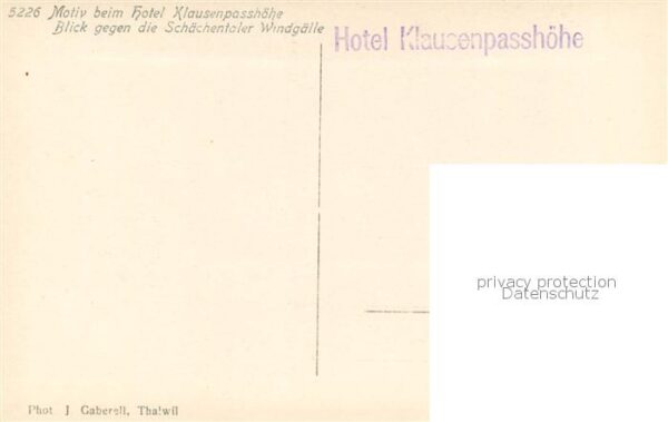 Klausenpass Hotel Klausenpasshöhe Gipfelkreuz Schäc – Bild 2