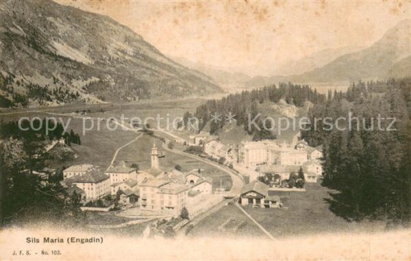 Sils Maria Graubuenden Panorama