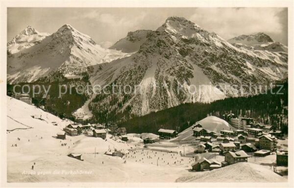 Arosa GR Panorama mit Furkahörner