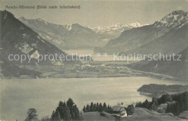 Allmend Aeschi Panorama mit Blick nach Interlaken