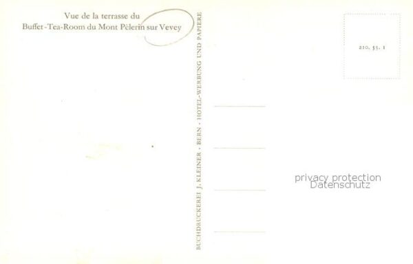 Vevey VD Vue de la terrasse du Buffet Tea Room d – Bild 2