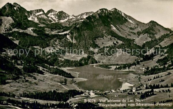 Schwarzsee Sense Hotel Restaurant Gypsera Vue aerienne