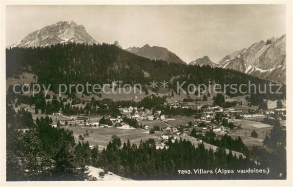 Villars VD mit Alpenpanorama