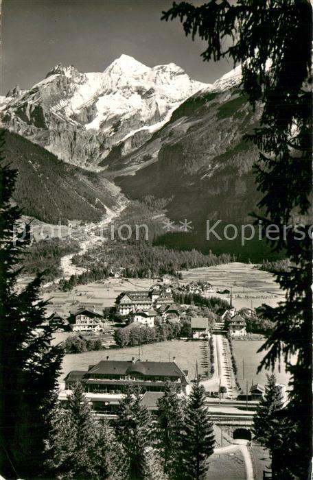 Kandersteg BE mit Blümlisalp